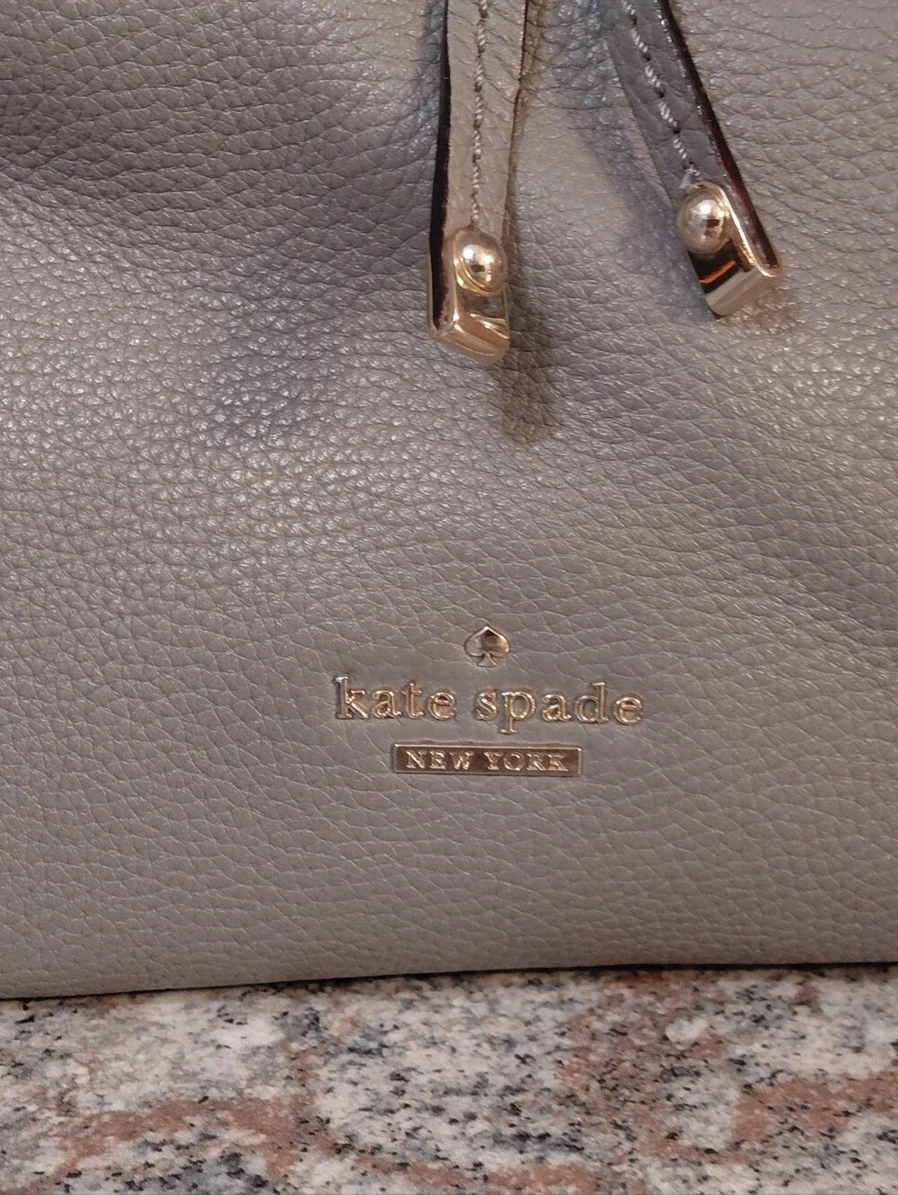 kate spade NY Jackson Street Arianna Leather Drawstring Tote Shoulder Bag